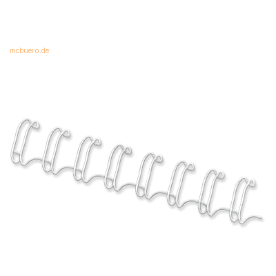 Fellowes Drahtbinderücken A4 3:1 6mm 21-35 Blatt weiß VE=100 Stück Fellowes Drahtbinderücken A4 3:1 6mm 21-35 Blatt weiß VE=100 Stück