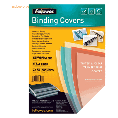 Fellowes Deckblatt Fantasie A4 500mic PP transparent VE=50 Stück Fellowes Deckblatt Fantasie A4 500mic PP transparent VE=50 Stück