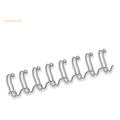 Fellowes Drahtbinderücken A4 3:1 6mm 21-35 Blatt silber VE=100 Stück Fellowes Drahtbinderücken A4 3:1 6mm 21-35 Blatt silber VE=100 Stück