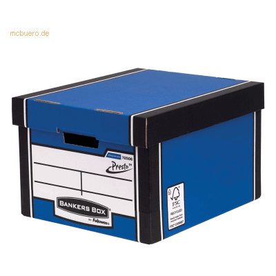 Bankers Box Archivbox Standard BxHxT 34x25,7x40cm blau Bankers Box Archivbox Standard BxHxT 34x25,7x40cm blau
