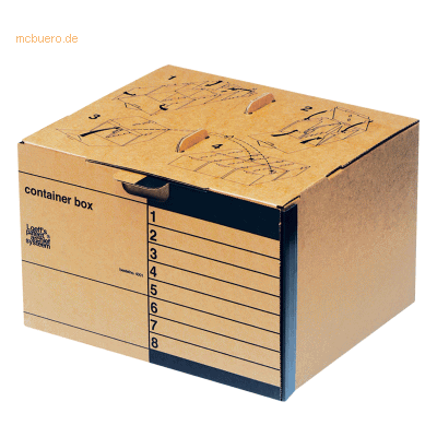 Loeffs Patent Archivbox Standard Container 4001 27,5x41x37cm braun Pac Loeffs Patent Archivbox Standard Container 4001 27,5x41x37cm braun Pac