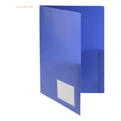 10 x Foldersys Angebotsmappe A4 PP runde Taschen vollfarbig blau 10 x Foldersys Angebotsmappe A4 PP runde Taschen vollfarbig blau