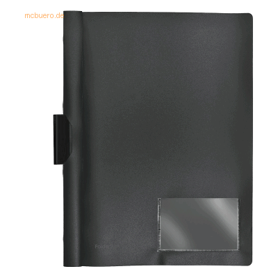 10 x Foldersys Cliphefter A4 PP bis 40 Blatt vollfarbig schwarz 10 x Foldersys Cliphefter A4 PP bis 40 Blatt vollfarbig schwarz