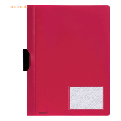 10 x Foldersys Cliphefter A4 PP bis 40 Blatt vollfarbig rot 10 x Foldersys Cliphefter A4 PP bis 40 Blatt vollfarbig rot