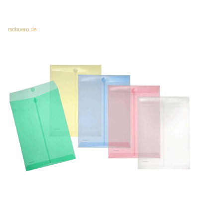 10 x Foldersys Dokumentenmappe A4 hoch PP Klettverschluss farbig sorti 10 x Foldersys Dokumentenmappe A4 hoch PP Klettverschluss farbig sorti
