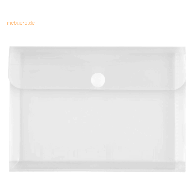 10 x Foldersys Dokumentenmappe A5 PP Dehnfalte Klettverschluss farblos 10 x Foldersys Dokumentenmappe A5 PP Dehnfalte Klettverschluss farblos
