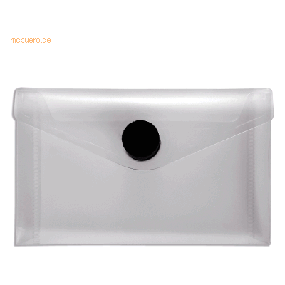 10 x Foldersys Visitenkartentasche 105x65mm PP Klettverschluss transpa 10 x Foldersys Visitenkartentasche 105x65mm PP Klettverschluss transpa