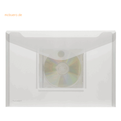 10 x Foldersys Dokumentenmappe A4 quer PP, CD-Tasche, Klettverschluss 10 x Foldersys Dokumentenmappe A4 quer PP, CD-Tasche, Klettverschluss