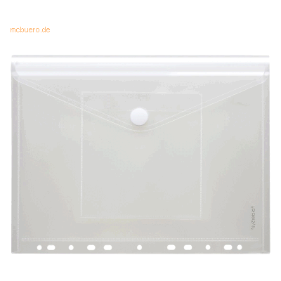 10 x Foldersys Dokumentenmappe A4 PP mit Lochrand und CD-Tasche Klettv 10 x Foldersys Dokumentenmappe A4 PP mit Lochrand und CD-Tasche Klettv