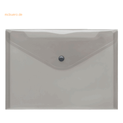 10 x Foldersys Dokumentenmappe A5 PP Druckknopf rauchtopas transparent 10 x Foldersys Dokumentenmappe A5 PP Druckknopf rauchtopas transparent