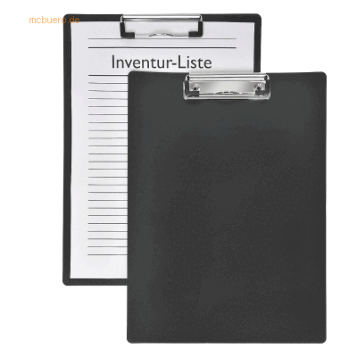 10 x Foldersys Klemmbrett A4 PP schwarz 10 x Foldersys Klemmbrett A4 PP schwarz
