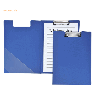 10 x Foldersys Klemmbrettmappe A4 PP blau 10 x Foldersys Klemmbrettmappe A4 PP blau