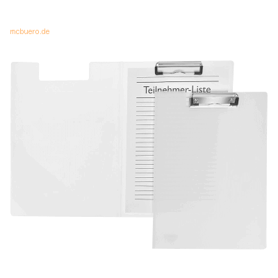 10 x Foldersys Klemmbrettmappe A4 PP transparent 10 x Foldersys Klemmbrettmappe A4 PP transparent