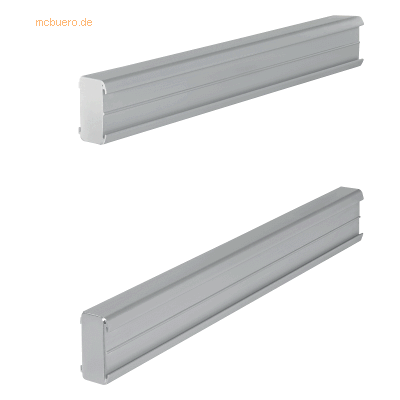 Nobo T-Karten-Rahmenprofil Kartenträgermodul 388mm grau VE=2 Stück Nobo T-Karten-Rahmenprofil Kartenträgermodul 388mm grau VE=2 Stück