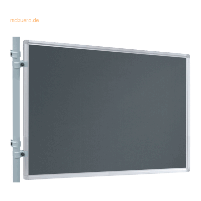 Franken Präsentations-Stellwand 90x120 cm grau/Filz Franken Präsentations-Stellwand 90x120 cm grau/Filz