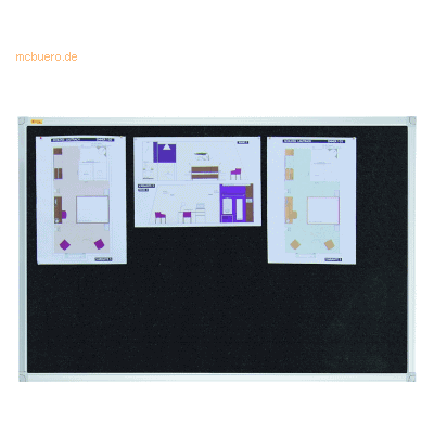Franken Textiltafel X-tra!Line 60x45cm schwarz Franken Textiltafel X-tra!Line 60x45cm schwarz