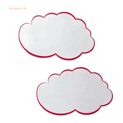 Franken Moderationskarten Wolke 620mmx370mm weiß mit rotem Rand 20 Stü Franken Moderationskarten Wolke 620mmx370mm weiß mit rotem Rand 20 Stü