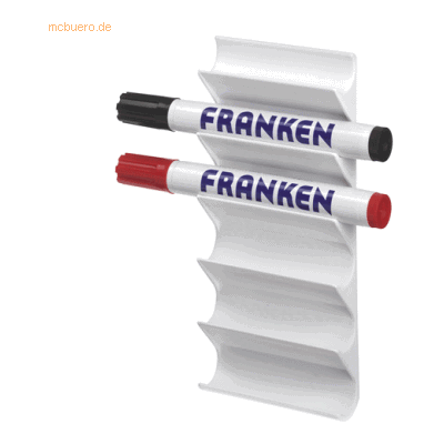 Franken Tafelschreiber-Halter 6 Tafelschreiber leer weiß Franken Tafelschreiber-Halter 6 Tafelschreiber leer weiß