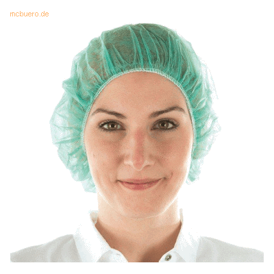 10 x Hygonorm Baretthaube Bettina leichte Qualität DM 60cm grün VE=100 10 x Hygonorm Baretthaube Bettina leichte Qualität DM 60cm grün VE=100