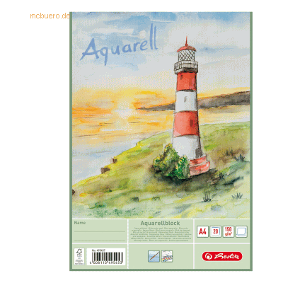 3 x Herlitz Aquarellblock A4 VE=20 Blatt 3 x Herlitz Aquarellblock A4 VE=20 Blatt