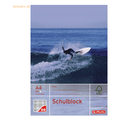10 x Herlitz Schulblock A4 Lineatur 28 10 x Herlitz Schulblock A4 Lineatur 28