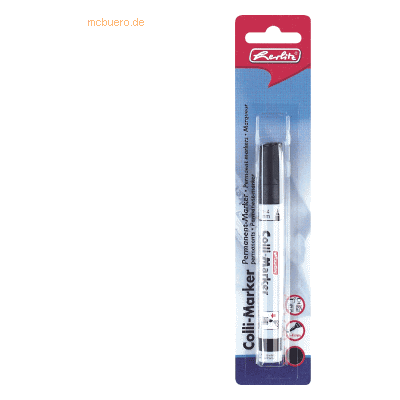 6 x Herlitz Permanentmarker 1-4mm schwarz 6 x Herlitz Permanentmarker 1-4mm schwarz