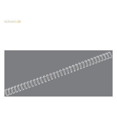 GBC Drahtbinderücken 34 Ringe 9,5mm VE=100 Stück weiß GBC Drahtbinderücken 34 Ringe 9,5mm VE=100 Stück weiß