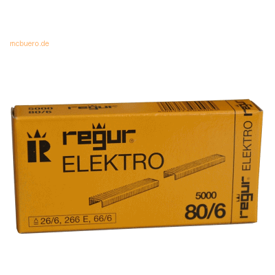 Regur Heftklammern Regur 80/6 VE=5000 Stück Regur Heftklammern Regur 80/6 VE=5000 Stück