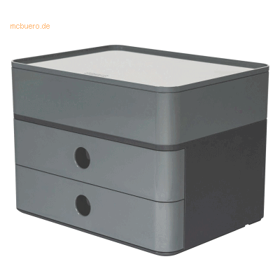 HAN Schubladenbox Smart-Box Plus Allison 2 Schübe granite grey/dark gr HAN Schubladenbox Smart-Box Plus Allison 2 Schübe granite grey/dark gr