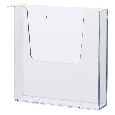 Helit Wandprospekthalter 1x A5 162x165x39mm glasklar Helit Wandprospekthalter 1x A5 162x165x39mm glasklar