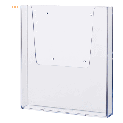 Helit Wandprospekthalter 1x A4 225x282x366mm glasklar Helit Wandprospekthalter 1x A4 225x282x366mm glasklar