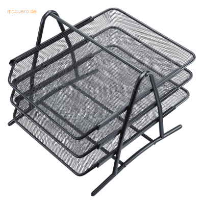 Helit Briefablagen-Set Mesh 3-er schwarz Helit Briefablagen-Set Mesh 3-er schwarz