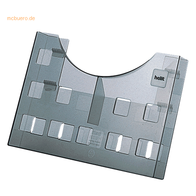 2 x Helit Prospekthalter A5/A6 grau transparent 2 x Helit Prospekthalter A5/A6 grau transparent
