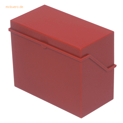 Helit Karteibox A5 quer für ca. 500 Karten rot Helit Karteibox A5 quer für ca. 500 Karten rot