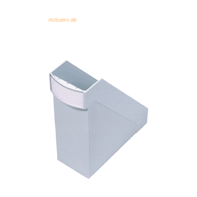 4 x Helit Stehsammler Linear 10x27x29cm lichtgrau 4 x Helit Stehsammler Linear 10x27x29cm lichtgrau