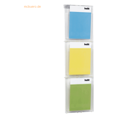 Helit Prospekthalter-Wandset 3 x DIN A4 glasklar Helit Prospekthalter-Wandset 3 x DIN A4 glasklar