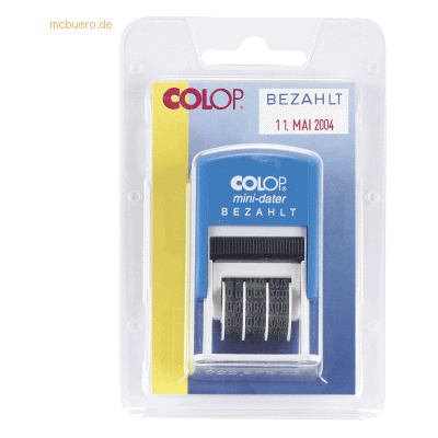 Colop Selbstfärbestempel Mini Dater 160 BEZAHLT Colop Selbstfärbestempel Mini Dater 160 BEZAHLT