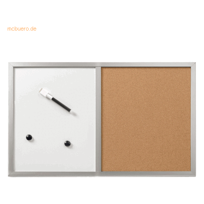 Herlitz Whiteboard / Pinnwand 40x60cm beschriftbar Holzrahmen silber Herlitz Whiteboard / Pinnwand 40x60cm beschriftbar Holzrahmen silber