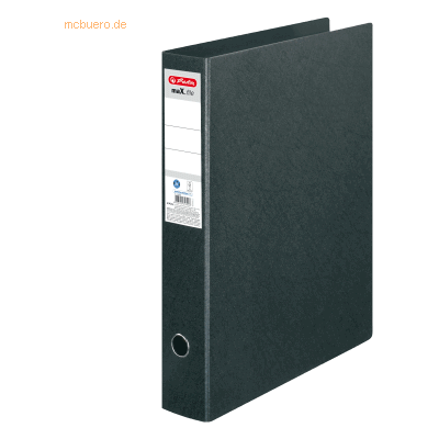 Herlitz Ordner Hartpappe A3 hoch 7,5cm maX.file schwarz Herlitz Ordner Hartpappe A3 hoch 7,5cm maX.file schwarz