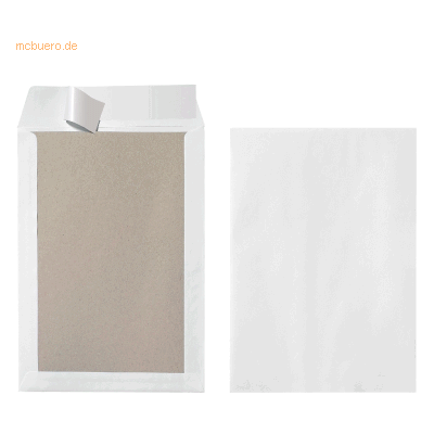 Herlitz Versandtaschen B4 Haftklebung VE=10 Stück weiß 120g/qm Papprüc Herlitz Versandtaschen B4 Haftklebung VE=10 Stück weiß 120g/qm Papprüc