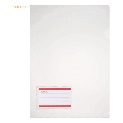 Herlitz Sichthüllen A4 glasklar mit Etikett VE=10 Stück Herlitz Sichthüllen A4 glasklar mit Etikett VE=10 Stück