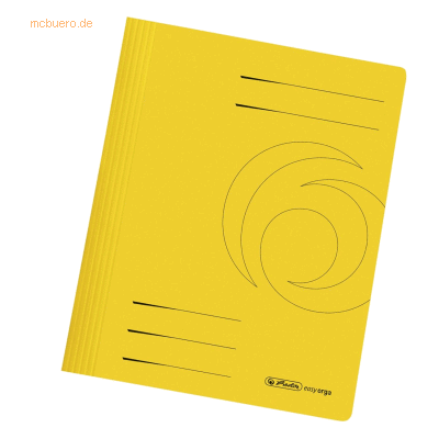 10 x Herlitz Schnellhefter Karton gefaltet gelb intensiv 10 x Herlitz Schnellhefter Karton gefaltet gelb intensiv