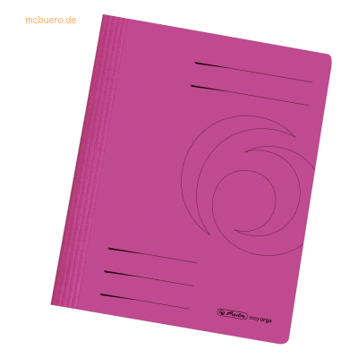 10 x Herlitz Schnellhefter Karton gefaltet pink intensiv 10 x Herlitz Schnellhefter Karton gefaltet pink intensiv