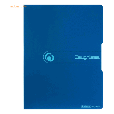 Herlitz Sichtbuch PP A4 20 Hüllen 'Zeugnisse' blau to go Herlitz Sichtbuch PP A4 20 Hüllen 'Zeugnisse' blau to go