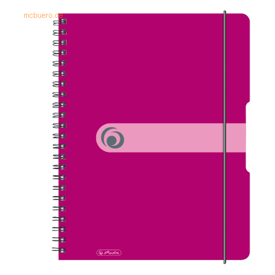 2 x Herlitz Spiralblock to go A4 80 Blatt kariert PP beere 2 x Herlitz Spiralblock to go A4 80 Blatt kariert PP beere