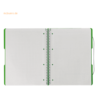 Herlitz Spiralblock to go A4 80 Blatt kariert PP apfel Herlitz Spiralblock to go A4 80 Blatt kariert PP apfel