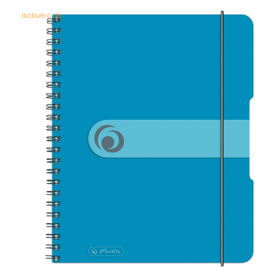 2 x Herlitz Spiralblock to go A5 80 Blatt kariert PP transparent blau 2 x Herlitz Spiralblock to go A5 80 Blatt kariert PP transparent blau