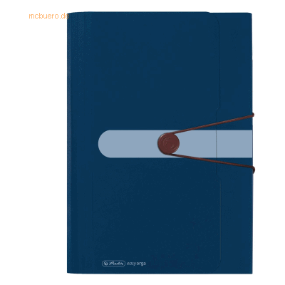 Herlitz Fächermappe A4 Recycling PP 12 Fächer dunkelblau to go Herlitz Fächermappe A4 Recycling PP 12 Fächer dunkelblau to go
