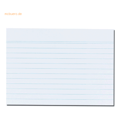 6 x Herlitz Karteikarten A6 liniert weiß VE=100 Stück 6 x Herlitz Karteikarten A6 liniert weiß VE=100 Stück