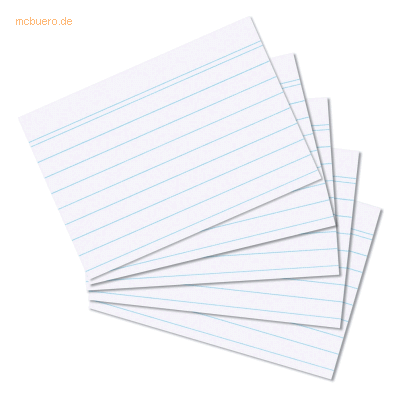 8 x Herlitz Karteikarten A7 liniert weiß VE=100 Stück 8 x Herlitz Karteikarten A7 liniert weiß VE=100 Stück